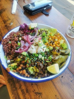 Big salad  #Veganuary at Golden Fleece in Nottingham