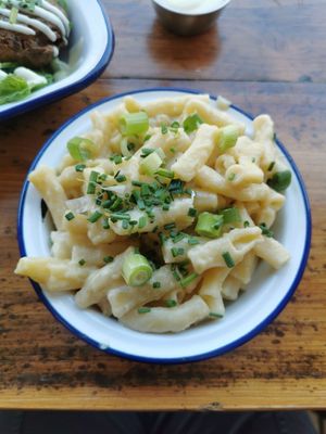 Mini mac n cheeze #Veganuary at Golden Fleece in Nottingham