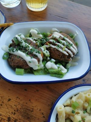 Corn fritters #Veganuary at Golden Fleece in Nottingham