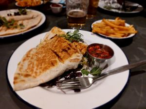 Quesadilla from the specials board at Golden Fleece in Nottingham