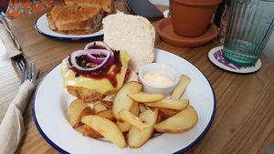 Buttermilk fried Seitan chicken at Golden Fleece in Nottingham