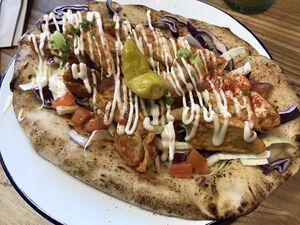 Chicken kebab 💚 at Golden Fleece in Nottingham