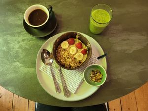 Overnight Oats - Breakfast, first course at Saorsa 1875 in Pitlochry