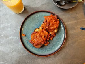 Baked Beans - Breakfast, 2nd course at Saorsa 1875 in Pitlochry