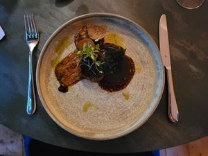 Sautéed King Oyster "Scallops" at Saorsa 1875 in Pitlochry