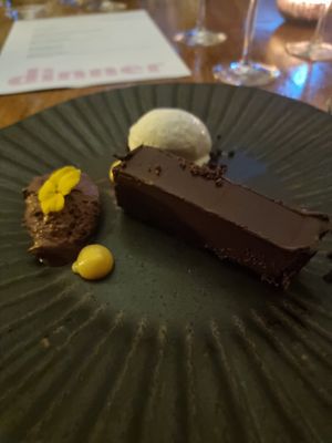 Chocolate torte at Saorsa 1875 in Pitlochry