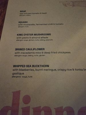 Taster menu second evening at Saorsa 1875 in Pitlochry