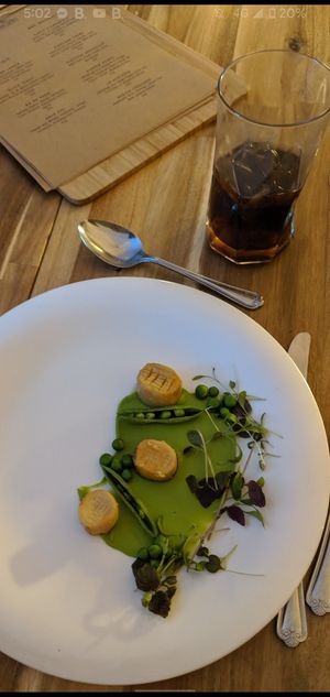 Vegan scallops at Saorsa 1875 in Pitlochry