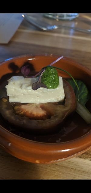 Vegan mozzarella at Saorsa 1875 in Pitlochry