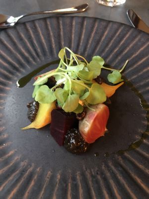 Beetroot starter  at Saorsa 1875 in Pitlochry