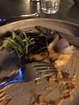 Roast aubergine  at Saorsa 1875 in Pitlochry