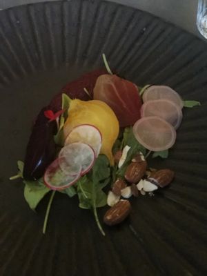 Beetroot done various ways (grown in their garden)  at Saorsa 1875 in Pitlochry