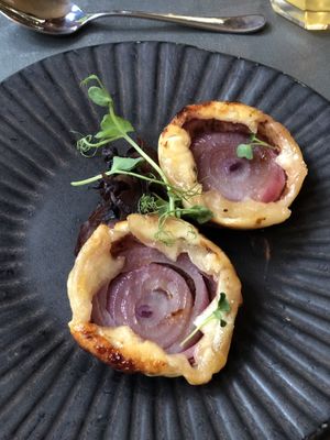 Red onion tarte tarin  at Saorsa 1875 in Pitlochry