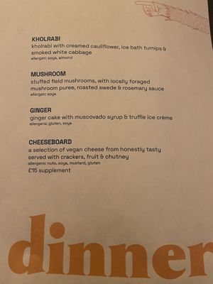 Dinner menu September 2023  at Saorsa 1875 in Pitlochry