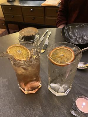 Cocktails: Highland tears (a bit bitter) and Garden games (fresh and sweet) at Saorsa 1875 in Pitlochry