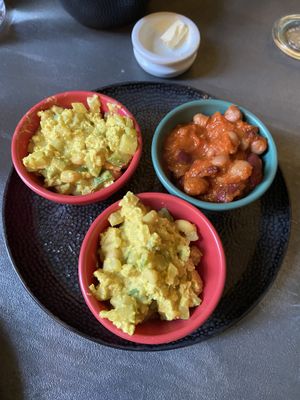 Breakfast: tofu scramble and baked beans: very tasty! at Saorsa 1875 in Pitlochry