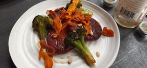 Sweet potato cakes at Saorsa 1875 in Pitlochry