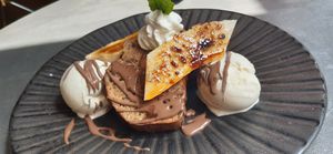 Banana dessert at Saorsa 1875 in Pitlochry