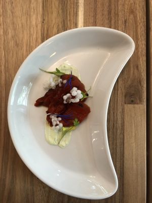 Watermelon Sashimi at Saorsa 1875 in Pitlochry