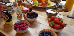 Lots of breakfast choice at Saorsa 1875 in Pitlochry