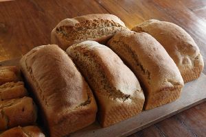 This morning's batch of bread. at Lhamo's Croissant in Dharamshala