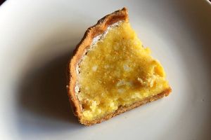 Lemon tart. at Lhamo's Croissant in Dharamshala