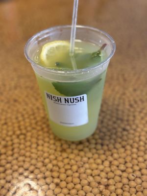 Fresh mint lemonade  at Nish Nush - John St in New York City
