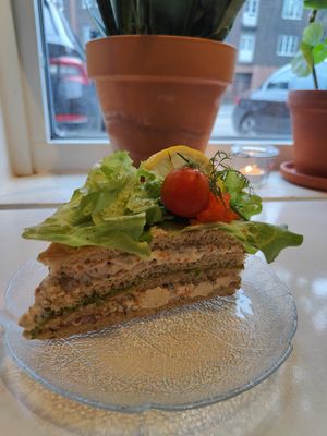 Smörgåstårta 95kr at VeGofika Göteborg in Gothenburg