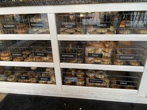 All options are vegan. Except the ones with cheese.  at Leroy's Bagels in Denver