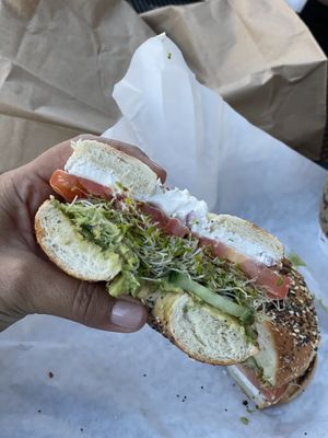 It was really good at Leroy's Bagels in Denver
