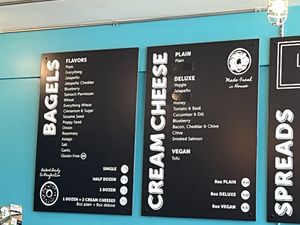 Menu  at Leroy's Bagels in Denver