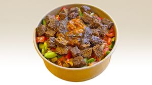 Vegan Steak Bowl at Olive Kebab Restaurant in Etobicoke