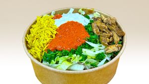 Vegan Steak Bowl at Olive Kebab Restaurant in Etobicoke