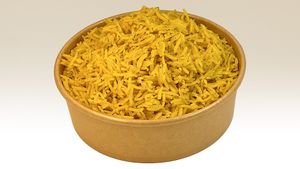 Saffron Rice at Olive Kebab Restaurant in Etobicoke