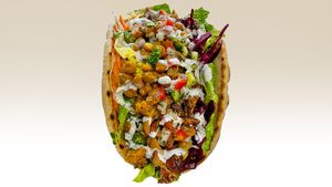 Vegan Steak Wrap at Olive Kebab Restaurant in Etobicoke