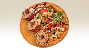 Vegan Falafel Wrap at Olive Kebab Restaurant in Etobicoke