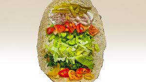 Vegetable Wrap at Olive Kebab Restaurant in Etobicoke