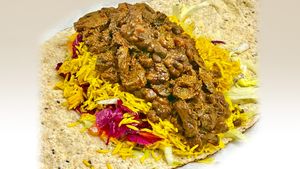 Vegan Mushroom Shawarma Wrap at Olive Kebab Restaurant in Etobicoke