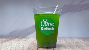 Mint Cucamber Lemonade at Olive Kebab Restaurant in Etobicoke