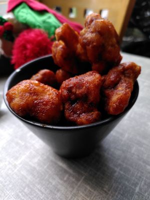 Cauliflower bites (December 2022) at Little Devil's Cafe in Aberystwyth