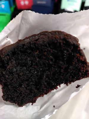 Delicious chocolate fudge cake (October 2023) at Little Devil's Cafe in Aberystwyth