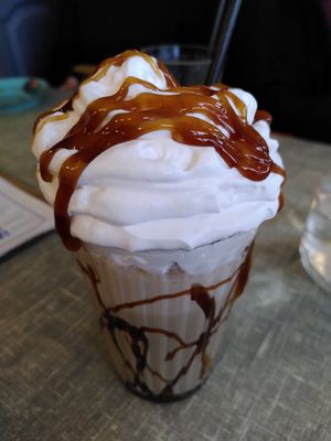 Mint Aero milkshake (October 2023) at Little Devil's Cafe in Aberystwyth