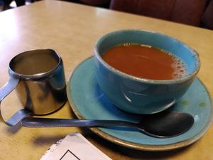Cup of tea (August 2025) at Little Devil's Cafe in Aberystwyth