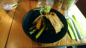 Spinach seaweed baklava at VanPlanten in Utrecht