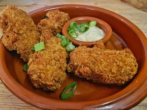 Friend carrot-mashed croquettes    at VanPlanten in Utrecht