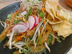 A cold asian inspired salad    at VanPlanten in Utrecht