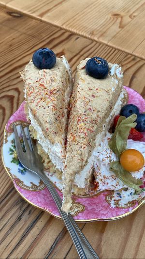 Cake! They vary daily but are always indulgent   at VanPlanten in Utrecht