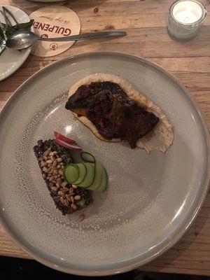 Portobello steak  at VanPlanten in Utrecht