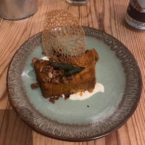 Pumpkin flan #Veganuary at VanPlanten in Utrecht