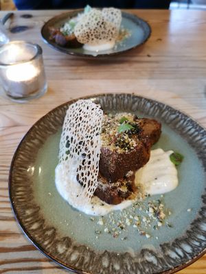 Pompoen flan at VanPlanten in Utrecht